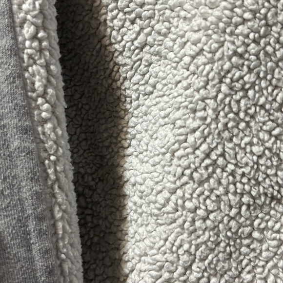Women’s Sherpa-Lined Sweatshirt Hoodie Jessica Medium Grey White Warm for Winter - Picture 6 of 6